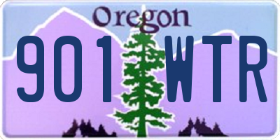 OR license plate 901WTR