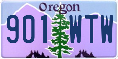 OR license plate 901WTW
