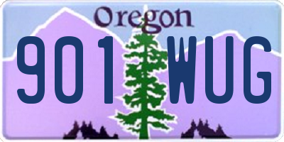 OR license plate 901WUG