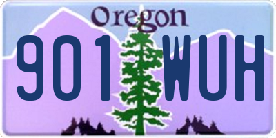 OR license plate 901WUH