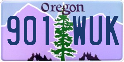 OR license plate 901WUK
