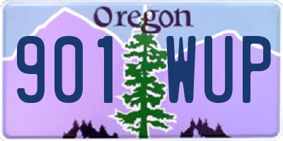 OR license plate 901WUP