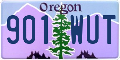 OR license plate 901WUT