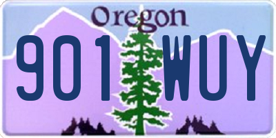 OR license plate 901WUY