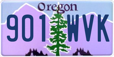 OR license plate 901WVK
