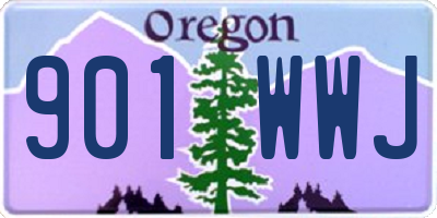 OR license plate 901WWJ