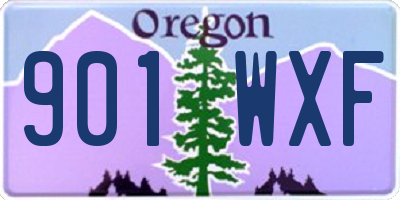 OR license plate 901WXF