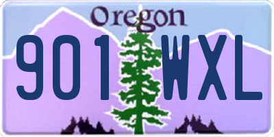 OR license plate 901WXL