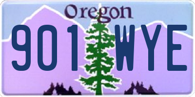 OR license plate 901WYE