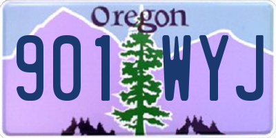 OR license plate 901WYJ