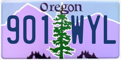OR license plate 901WYL