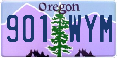 OR license plate 901WYM