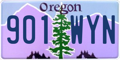 OR license plate 901WYN