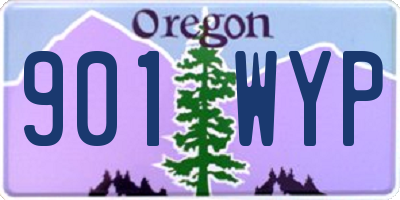 OR license plate 901WYP