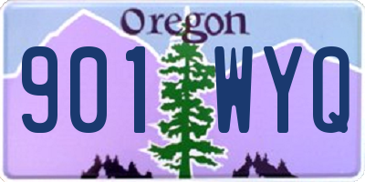 OR license plate 901WYQ