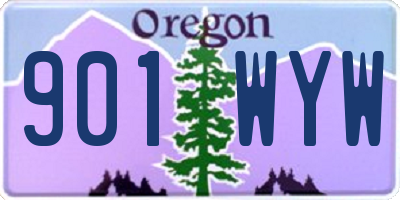 OR license plate 901WYW