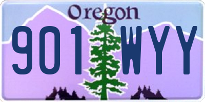 OR license plate 901WYY