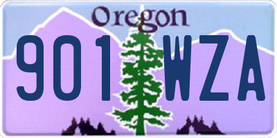 OR license plate 901WZA