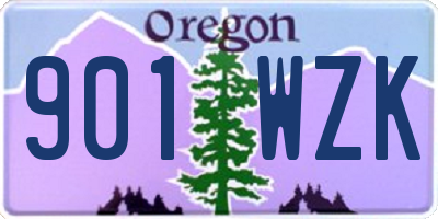 OR license plate 901WZK