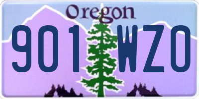 OR license plate 901WZO