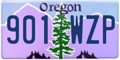 OR license plate 901WZP