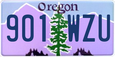 OR license plate 901WZU