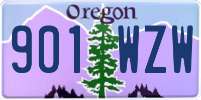 OR license plate 901WZW
