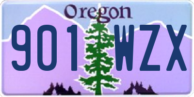 OR license plate 901WZX