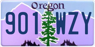 OR license plate 901WZY