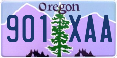 OR license plate 901XAA