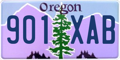 OR license plate 901XAB