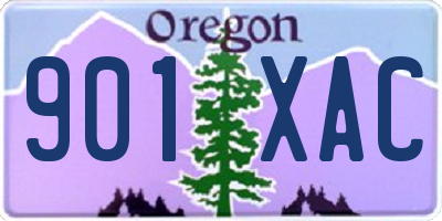 OR license plate 901XAC