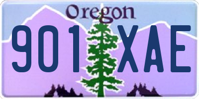 OR license plate 901XAE