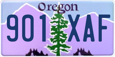 OR license plate 901XAF