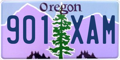 OR license plate 901XAM