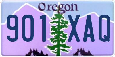 OR license plate 901XAQ