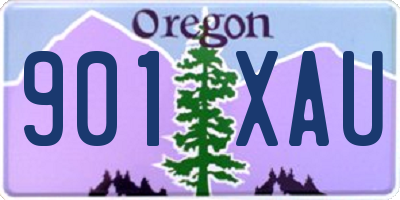 OR license plate 901XAU