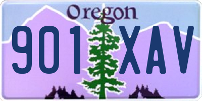 OR license plate 901XAV