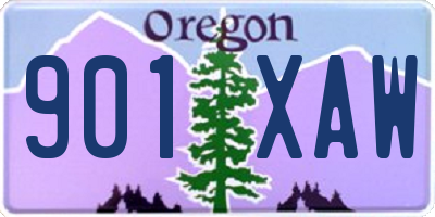 OR license plate 901XAW