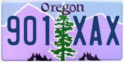 OR license plate 901XAX