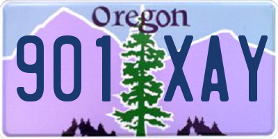 OR license plate 901XAY
