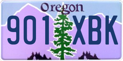 OR license plate 901XBK