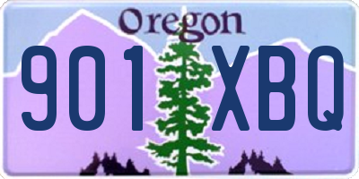 OR license plate 901XBQ