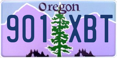 OR license plate 901XBT