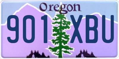 OR license plate 901XBU