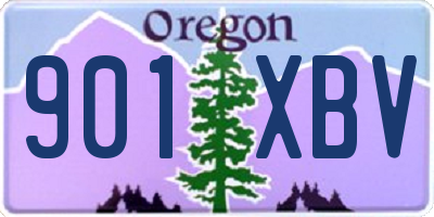 OR license plate 901XBV