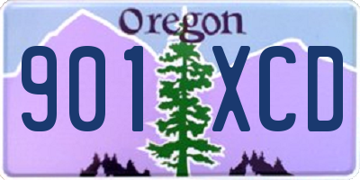 OR license plate 901XCD