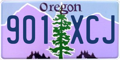 OR license plate 901XCJ