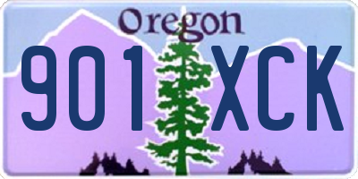 OR license plate 901XCK