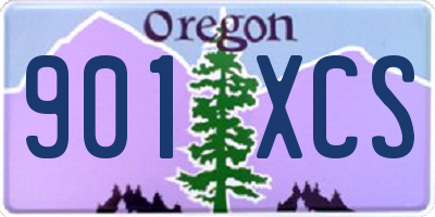 OR license plate 901XCS